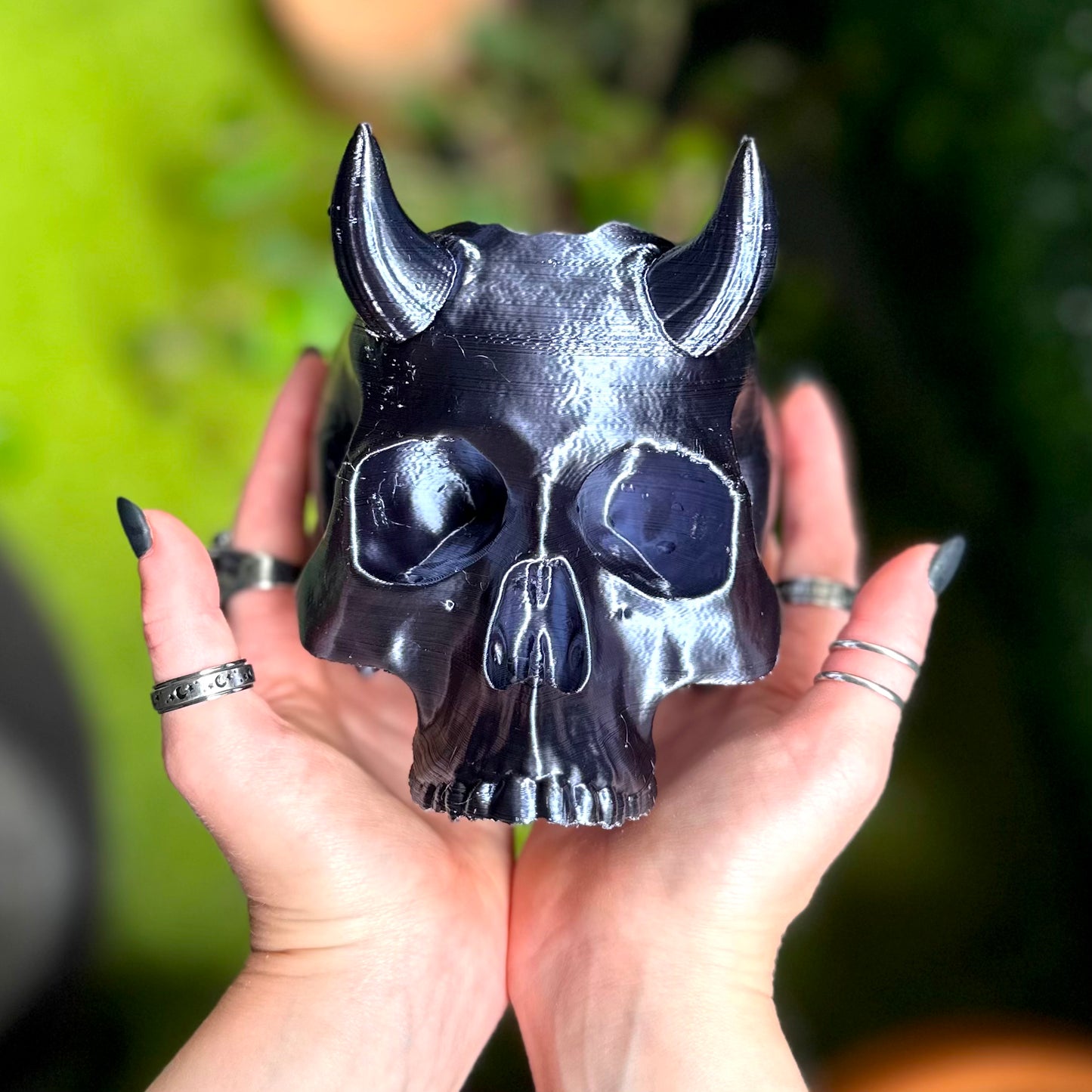 Horned Skull Plant Pot 